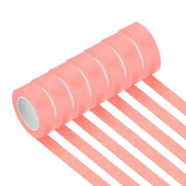 Imagem de PATIKIL Fita adesiva rosa 9/40.6 cm x 14 jardas, 7 rolos código de cores etiquetagem fita de pintores para artes artesanato pintura parede laboratório de ciência organização
