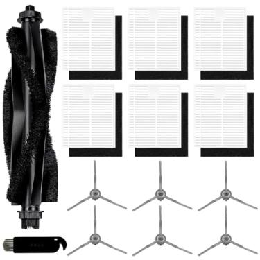 Imagem de Peças de reposição L50 L60 adequadas para Eufy L50 / L60 / L60 Hybrid / L50 SES / L60 SES / G50 Kit de acessórios de vácuo de estação autovazia híbrida, 1 escova principal, 6 escovas laterais, 6