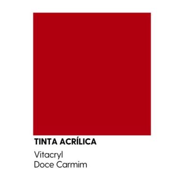 Imagem de Tinta Semibrilho Premium Vermelhos - Vitacryl, Doce Carmim, 3,6 lts