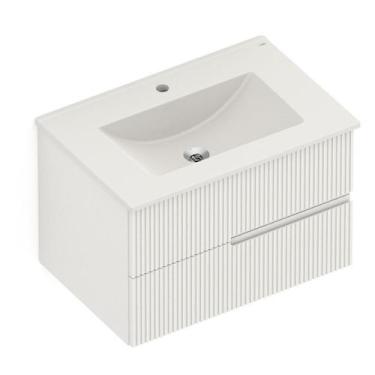 Imagem de Gabinete Integrado 2 Gavetas 70x47cm com Lavatório Elite - Celite