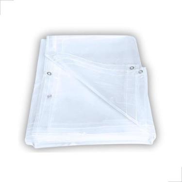 Imagem de Lona Transparente 4x6 Multiuso 150 Micras Bainha/Ilhós 6x4 - CM DA HOR
