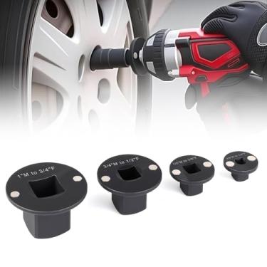 Imagem de CNSPEED Conjunto de adaptadores de soquete de impacto de perfil baixo, conjunto de adaptador de chave e catraca de acionamento industrial para espaços apertados, redução de unidade de 3/10.2 cm a 2.5