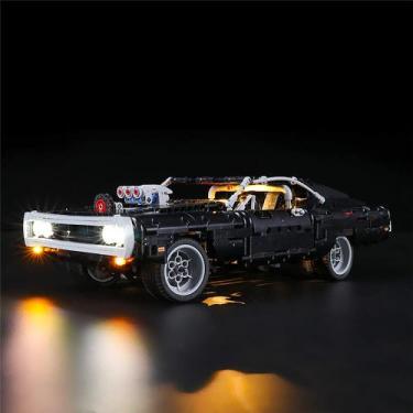 Imagem de Kit de luz LED GEAMENT para o carro de corrida Dodge Charger 42111 da 