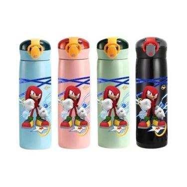 Imagem de Copo Infantil De Aço Inoxidável Isolado Com Canudo De 460ml, Garrafa P
