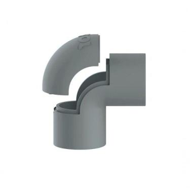 Imagem de Joelho Pvc 3-4" Para Eletroduto Cinza Inpol