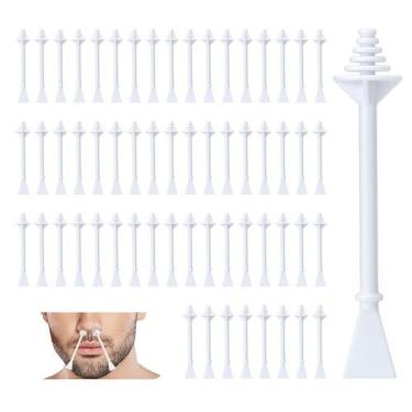 Imagem de Palitos de cera para cabelo nasal AUZEAL 60 unidades com espátulas des