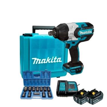 Imagem de Chave Impacto 3/4 Bateria 18V Lxt Makita Dtw1001Z + Kit 2