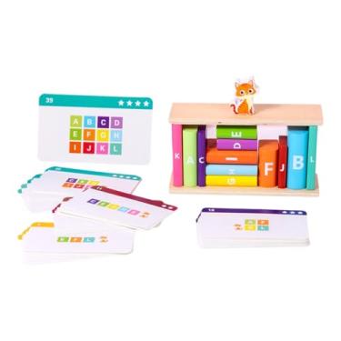 Imagem de Luwecf Conjunto de Blocos de Construção de Madeira, Presentes, Materiais Manipuláveis, Educativos com Gato