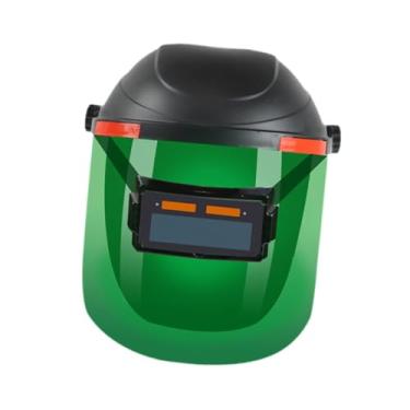 Imagem de Milageto Máscara de soldagem com lentes, capacete de soldagem com escurecimento automático movido a energia solar, Cor Verdadeira