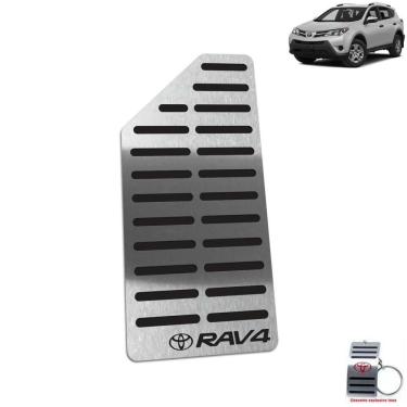 Imagem de Descanso De Pé Em Aço Inox Rav4 2001 a 2012 Preto