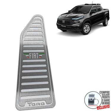 Imagem de Descanso De Pé Em Aço Inox Fiat Toro 2022 / Prata