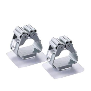 Imagem de Kit 2 Ganchos Organizador Suporte de Parede para Vassouras, Rodos e Acessórios de Limpeza (Cinza)