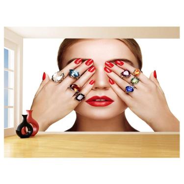 Imagem de Papel De Parede Salão De Beleza Maquiagem Make 3,5M Slb91