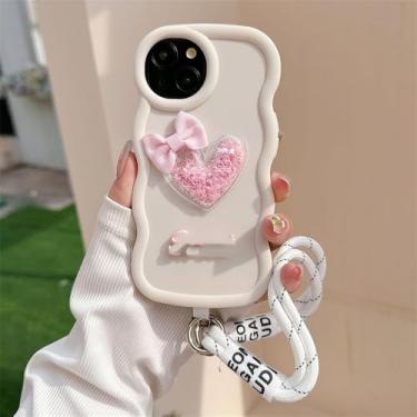 Imagem de Capa macia com estampa de coração Quicksand Love para Xiaomi Redmi Note 8 9 10 11 12 13 Pro Plus 5G 4G 10S 11S 12S, branca, para Redmi 12 4G