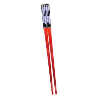 Imagem de Vaveren 2 peças de pauzinhos de sabre de luz que iluminam os pauzinhos de festa que brilham no escuro LED brilhante pauzinho para carnaval, Vermelho