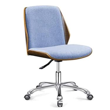 Imagem de Cadeiras de secretária de escritório cadeira de escritório cadeira de secretária ajustável cadeira de computador de couro de madeira cadeiras gerenciais para casa cadeiras executivas minimalistas