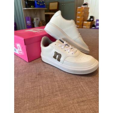 Imagem de Tênis Branco com detalhe de onça - Novopé