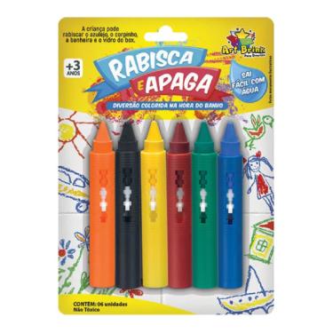 Imagem de Caneta Rabisca e Apaga com 6 - Art Brink