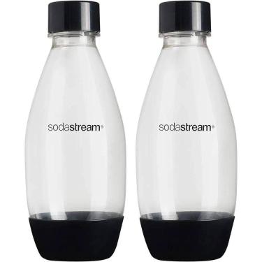 Imagem de Kit 2 Garrafas Plásticas 500Ml Pretas Sodastream