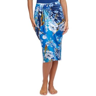 Imagem de Saia drapeada modesta da Gottex, Gottex Modest Bella Rose Blue, G