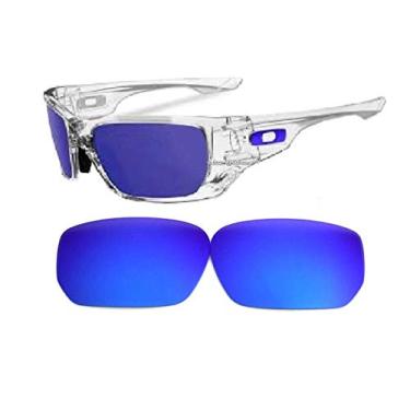 Imagem de Lentes de substituição Galaxy para óculos de sol estilo Oakley azul polarizado, S, regular