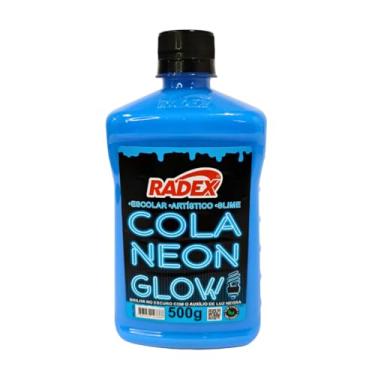 Imagem de Produto para Slime Cola Glow Neon Azul, Radex, 7306, Multicor, 500 gr