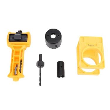 Imagem de Hyuduo Kit de Instalação de Fechadura de Porta, Ferramenta de Aço Carbono para Formatos de Trava Perfeitos e Furos de Trava, Ideal para Portas de Madeira de 1-3/8 pol. a 1-3/4 pol.