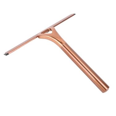 Imagem de GLOGLOW Rodo de Chuveiro de Aço Inoxidável, Limpador para Janelas e Portas de Chuveiro, Ferramenta Leve e Fácil de Usar para Banheiro e Cozinha (Bronze)