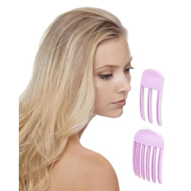 Imagem de Pacote com 2 grampos de cabelo volumizantes para franja fofa, clipes de elevação de raiz sem vincos para homens e mulheres, pente de estilo sem calor para volume natural e penteados preguiçosos