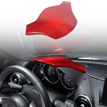 Imagem de Aotumcer Capa de teto de arranhão cluster compatível com Mazda MX-5 Miata 2016-2027 estilo fibra de carbono painel de instrumentos protetor de tela escudos acessórios interiores de carro