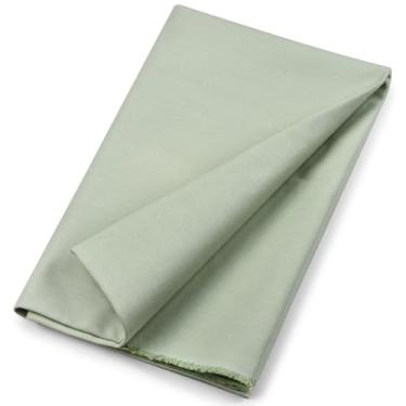 Imagem de Tecido de lona 100% algodão 283 g 140 cm por jarda, tecido natural de pato têxtil peso médio para pintura, costura, artesanato, bordado, bolsa, decoração de casa feita à mão (1 jarda, verde claro)