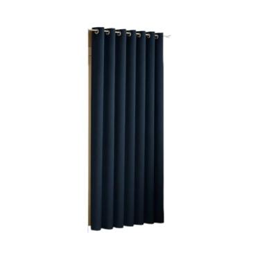 Imagem de Cortina Para Sala Ou Quarto Grande 3,00x2,50 metros Ideal Sala Quarto Escritório Porta (Azul Marinho)