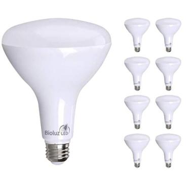 Imagem de Lâmpada LED Bioluz BR40 16W 3000K 90 CRI regulável, pacote com 8 - Bio