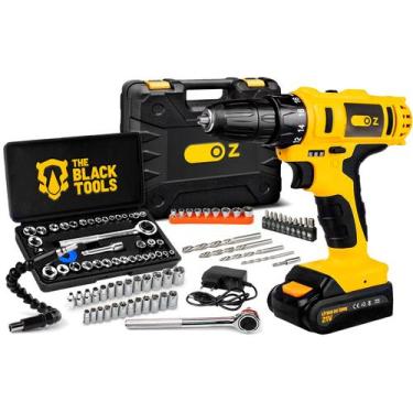 Imagem de Parafusadeira Furadeira De Impacto Sem Fio 21v Pb6500k Oz Com Jogo De 