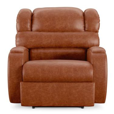Imagem de Poltrona Do Papai Sala De Cinema Reclinável Manchester Elétrica Pu Caramelo Brilho