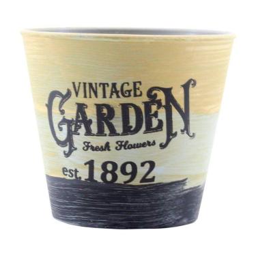 Imagem de Mini Vaso De Planta Cachepot Estampado Decorado 11cm