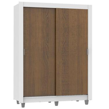 Imagem de Guarda Roupa 2 Portas de Correr Rustic Branco Dallas Madesa