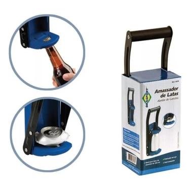 Imagem de Amassador De Latas Abridor De Garrafas Brasfort 8276 Latinha