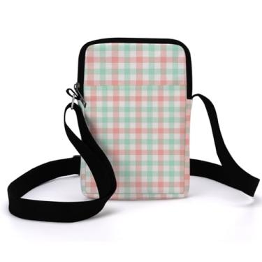 Imagem de Bolsas transversais com padrões estéticos para mulheres, bolsa tiracolo à prova d'água, pequena, alça para celular, Multicolorido 08, 5.6 *0.97*8.7 inches