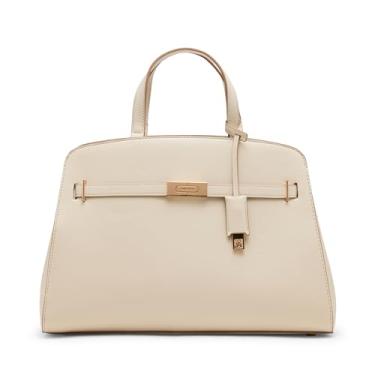 Imagem de Anne Klein Bolsa feminina grande com cinto com alça conversível, pergaminho