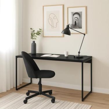 Imagem de Mesa de Escritório Nanda Preta 150 cm