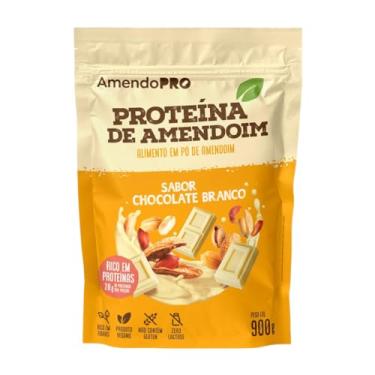 Imagem de AmendoPro – Pó de Proteína de Amendoim – Sabor Chocolate Branco 900 g – Nutrição Vegetal com Alto Teor de Proteína – Rico em Fibras e Minerais Essenciais