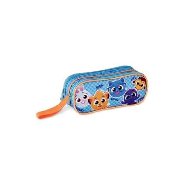 Imagem de Estojo Bolofofos youtube Escolar Duplo Infantil