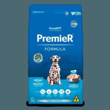 Imagem de Ração Premier Fórmula Cães Adultos Raças Médias Frango 20Kg