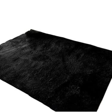 Imagem de Tapete Para Sala Quarto Peludo Felpudo 2,00x1,50M (Preto)