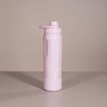 Imagem de Garrafa Térmica de Água Inox Rainbow - 650ml ou 950ml, Ideal para Academia Esportes e Dia a Dia Mantém Bebidas Geladas por Muito Tempo(Rosa Claro,Personalizado 950ml)