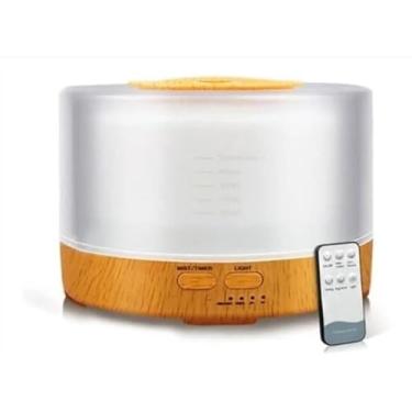Imagem de Umidificador de Aromas Elétrico 500 ml – Difusor LED com Controle Remoto, Cromoterapia, Aromaterapia, Bivolt