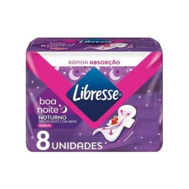 Imagem de Absorvente Libresse Noturno Suave com Abas 8 Unidades