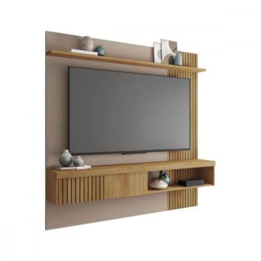 Imagem de Painel Para Tv até 65 Polegadas 1,80m Jade Caemmun, Fendi/Buriti Ripad
