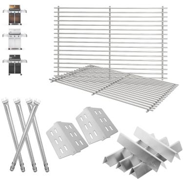 Imagem de Substituição de grelha para peças Weber Genesis para Weber Genesis E330 Grill Parts 300 SER (com botões de controle frontal), para barras aromatizadoras Weber 62783, grelha 7524 e defletor de calor